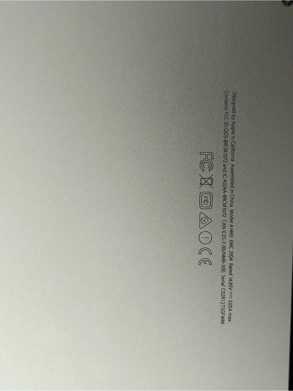 Apple MacBook Air 11 Laptop with original charger, and normal battery health